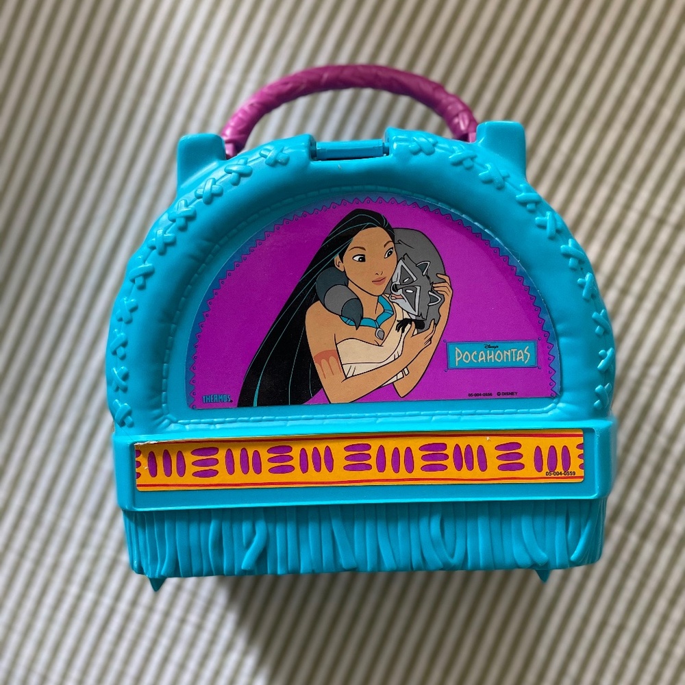Vintage 90’s Pocahontas Thermos Lunchbox
